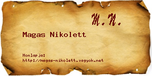 Magas Nikolett névjegykártya